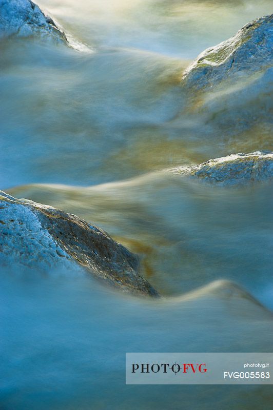 Detail of Colvera River in the Dolomiti Friulane natural park, Friuli Venezia Giulia, Italy, Europe