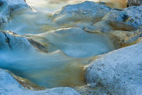 Detail of Colvera River in the Dolomiti Friulane natural park, Friuli Venezia Giulia, Italy, Europe