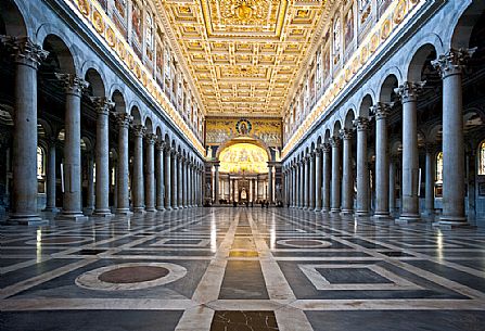 San Paolo Fuori le Mura church, one of the four main Basilica of Rome, Italy, Europe