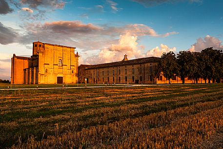 Certosa of Parma at sunset, Emilia Romagna, Italy