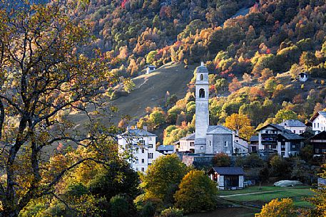 Soglio village in Bregaglia valley, Switzerland