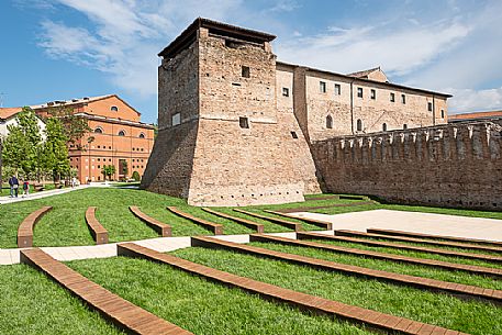 Castel Sismondo, a castle in the center of Rimini, Emilia Romagna, Italy, Europe 