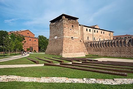 Castel Sismondo, a castle in the center of Rimini, Emilia Romagna, Italy, Europe 