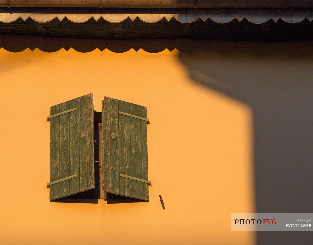 Typical small window of the village of Cividale del Friuli