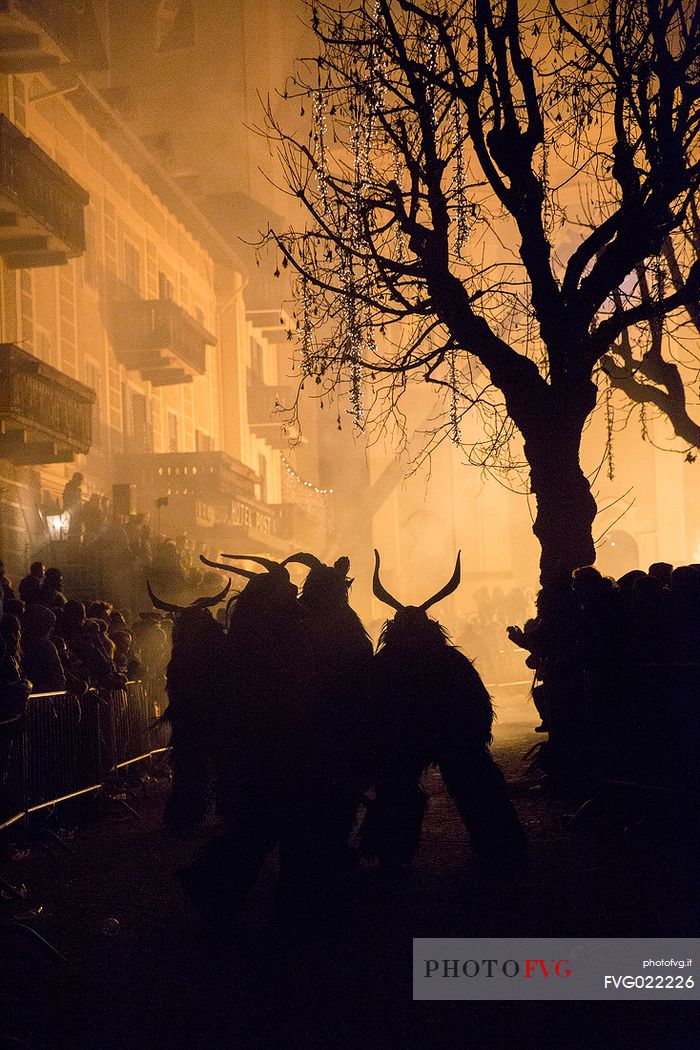 The Krampus are men-wild goats and very disturbing that roam the streets in search of children 