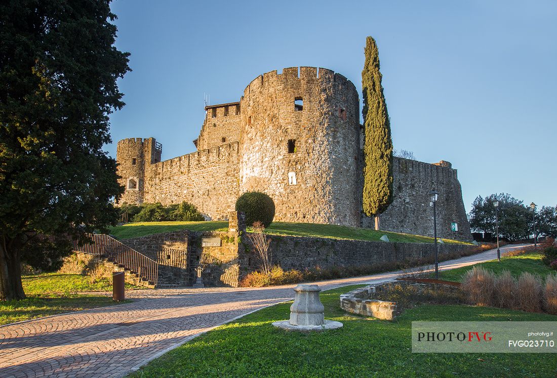 The Gorizia castle is a fortification dating to the eleventh century, Friuli, Italy