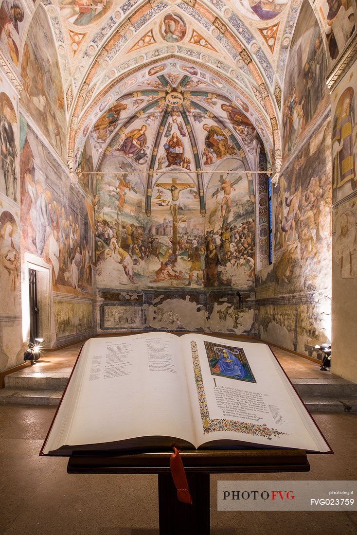 The Church of Sant 'Antonio Abate, famous for its beautiful frescoes as to be known as'' The Sistine of Friuli ''