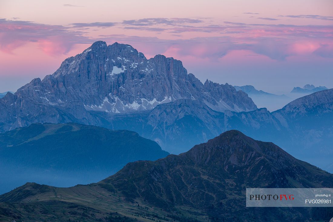 Sunrise on Mount Civetta, Dolomites, Cortina D'Ampezzo, Italy