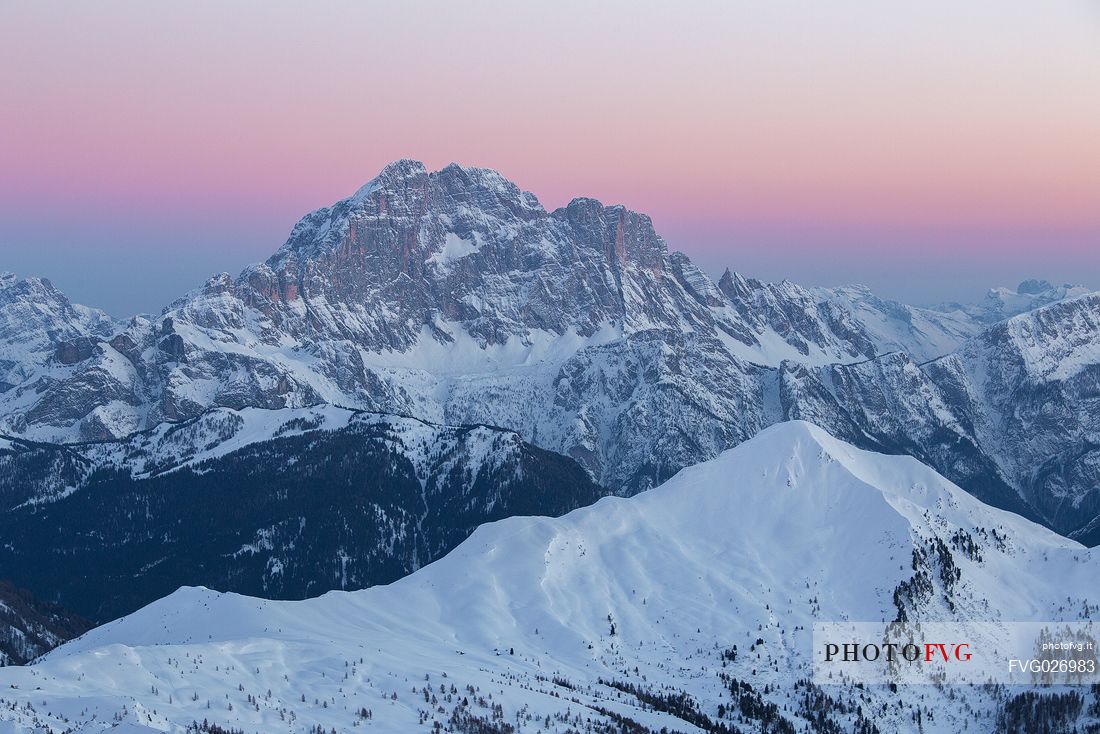 Sunrise on Mount Civetta, Dolomites, Cortina D'Ampezzo, Italy