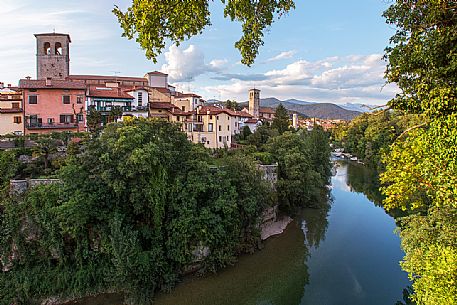 Panorama of Cividale del Friuli ,located at the foot of the Eastern Friuli hills, on the banks of the Natisone river 
