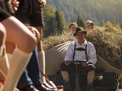 Return of the cattle and party for transhumance in Sesto Return of the cattle and party for transhumance in Sesto