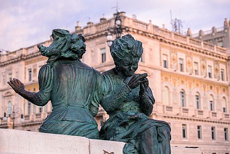 Le Sartine Statues in Trieste, Italy

