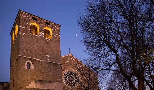 The Saint Giusto cathedral, the most important religious building catholic in Trieste, Italy