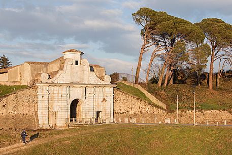 The gate Aquileia (Porta Aquileia) to the fortress town of Palmanova, Italy