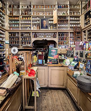 The historic Toso grocery store, dating back to 1906 in San Giovanni Square, Trieste, Friuli Venezia Giulia, Italy