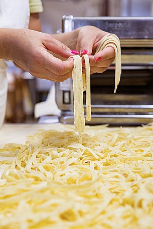 Homemade pasta of the Osteria Sardoc in Trieste, Friuli Venezia Giulia, Italy Homemade pasta of the Osteria Sardoc in Trieste, Friuli Venezia Giulia, Italy