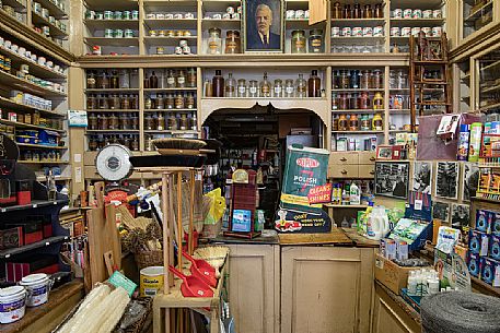 The historic Toso grocery store, dating back to 1906 in San Giovanni Square, Trieste, Friuli Venezia Giulia, Italy