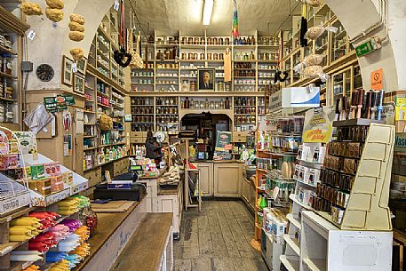 The historic Toso grocery store, dating back to 1906 in San Giovanni Square, Trieste, Friuli Venezia Giulia, Italy