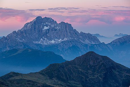 Sunrise on Mount Civetta, Dolomites, Cortina D'Ampezzo, Italy