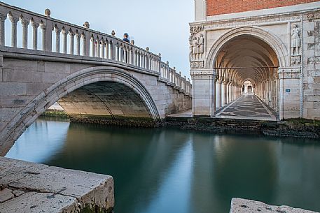Bridge and canal across Saint Marco Square, Venice, Italy, Europe