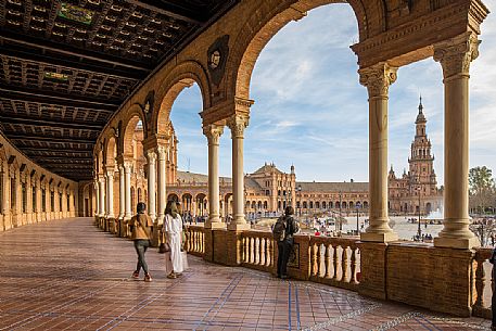 Plaza de Espana, Seville, Spain, Europe