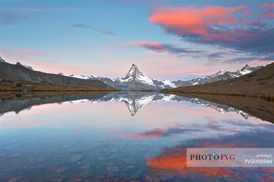 Beautiful Morning Light and reflection at Stellisee Lake