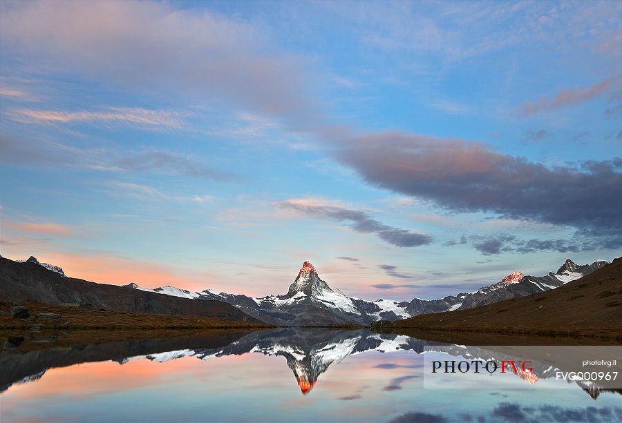 Beautiful Morning Light and reflection at Stellisee Lake