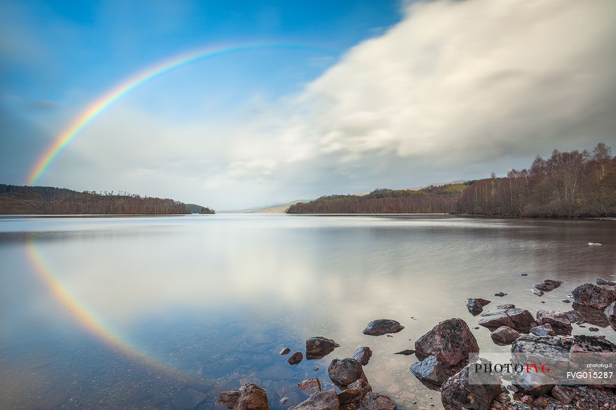 A magnificent rainbow above Loch Cluanie