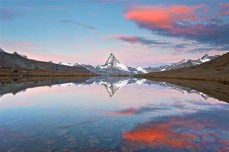 Beautiful Morning Light and reflection at Stellisee Lake