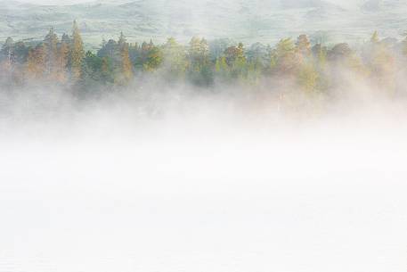 Light and fog at Loch Tulla