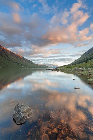 The view from Loch Etive at sunset time