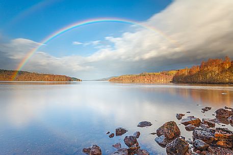 A magnificent rainbow above Loch Cluanie