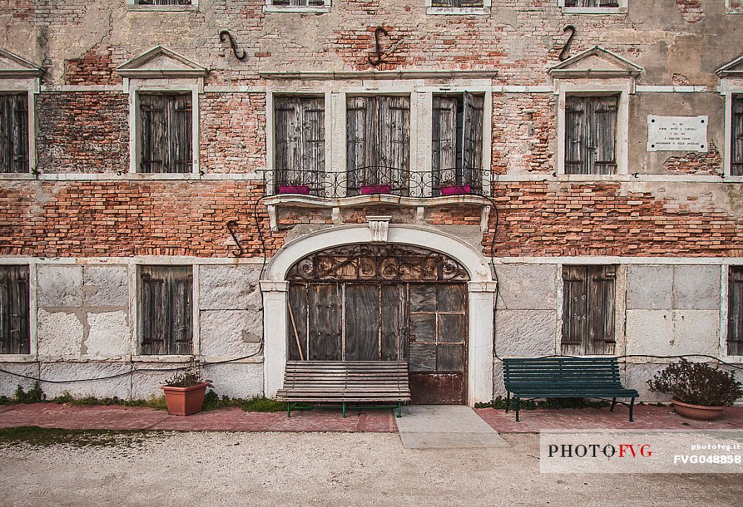 Old building in Lio Piccolo village, Jesolo, Venetian Lagoon, Veneto, Italy, Europe