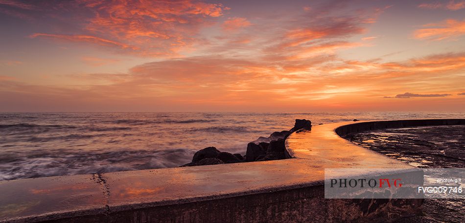 sunrise on ancona coast