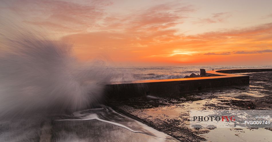 sunrise on ancona coast