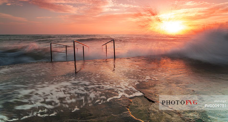 sunrise on ancona coast