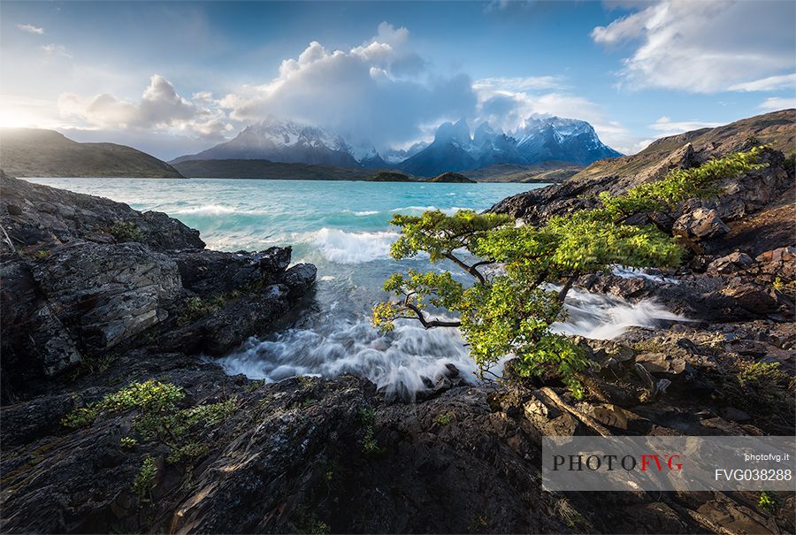 Beautiful landscape of Torres del Paine national park, Chile, South America
