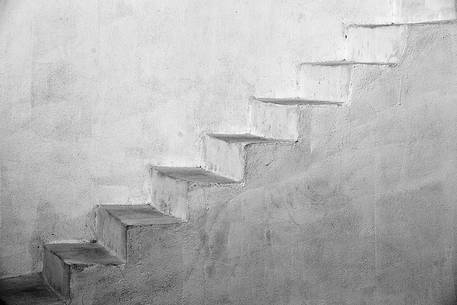 steps on santorini island