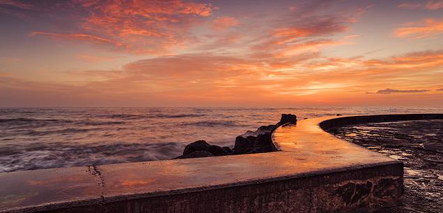 sunrise on ancona coast