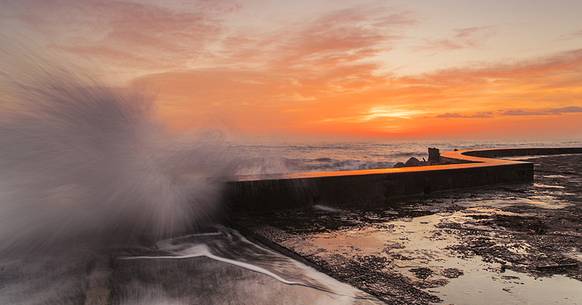 sunrise on ancona coast