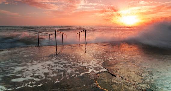 sunrise on ancona coast