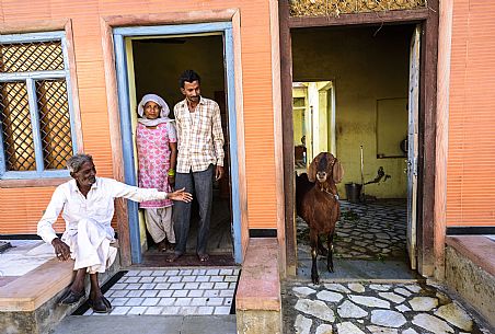 Family in Jojawar village, Rajasthan, India