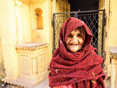 old woman in Jojawar, Rajasthan, India