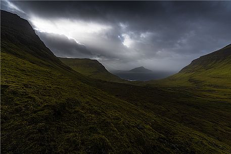 Natural landscape in Faroe islands, Denmark, Europe