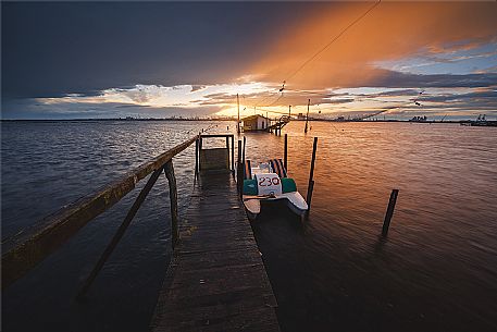 Typical fisherman house in the Adriatic coast, Emilia Romagna