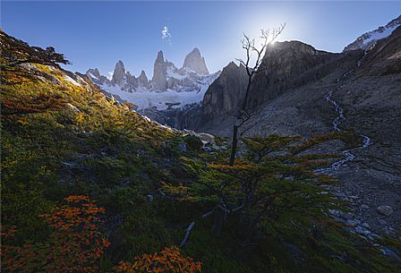 Fitz Roy from laguna Sucia, El chalten, Patagonia, Argentina