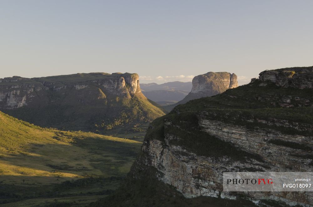 A point of view of Morro of Capo valley in Chapada Diamantina in Brasil from Morro do Pai Incio 