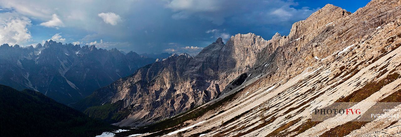 Postegae group mountains from Ferrara Mount