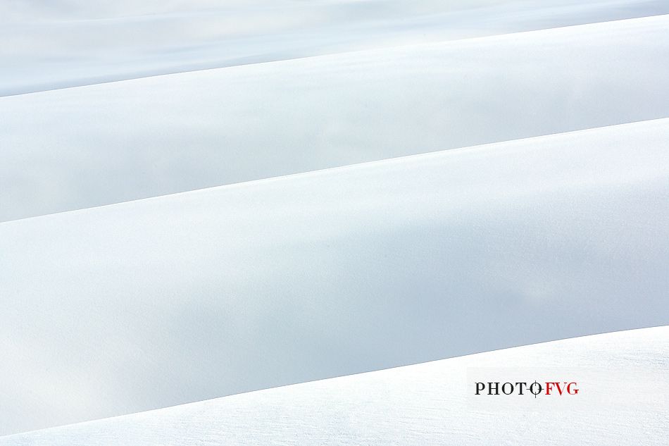 Forms and composition on snow field