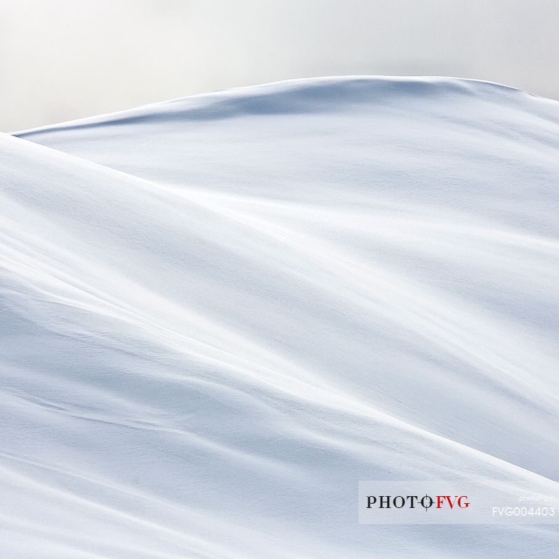 Forms and composition on snow field